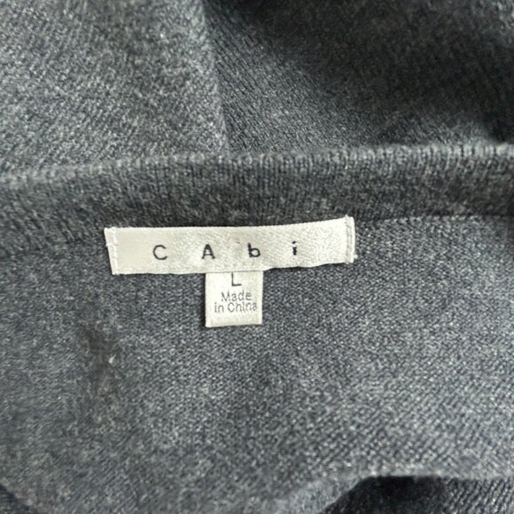 Cabi Gray Knit Pencil Skirt Large Nylon & Spandex - Picture 3 of 8